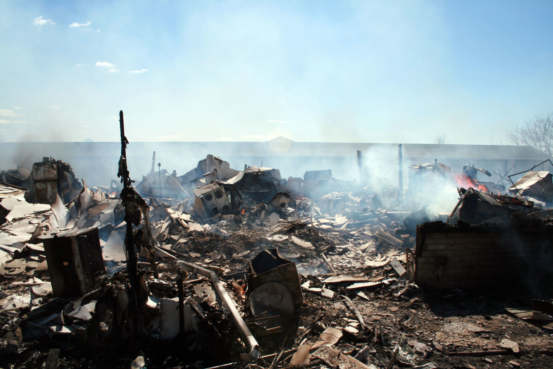 Investigation photos from 109 Knaup Drive explosion
